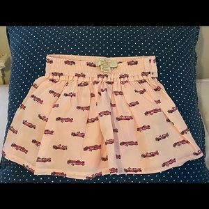 KATE SPADE BABY SKIRT( 18mths) pink ama cars print